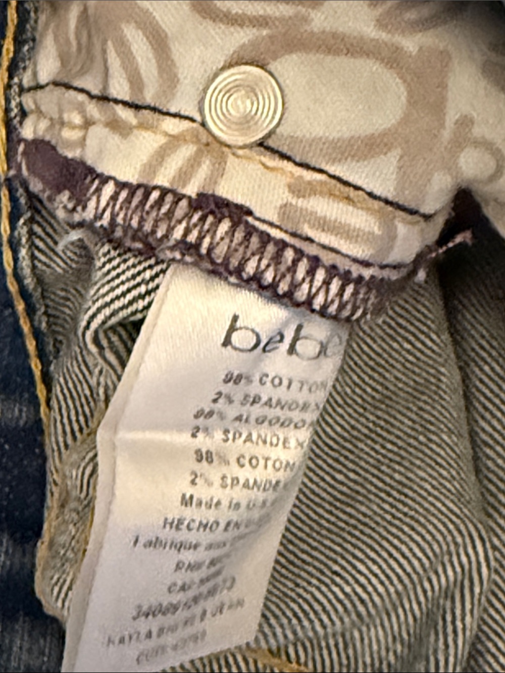 Vintage Y2K Bebe Distressed Kayla Bootcut Jeans with Embroidered Back Pockets - Picture 11 of 13